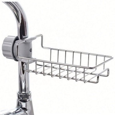 Stainless Steel Hot Sink Hanging Storage Rack Holder Faucet Clip Bathroom Kitchen Dishcloth Clip Shelf Drain Dry Towel Organizer